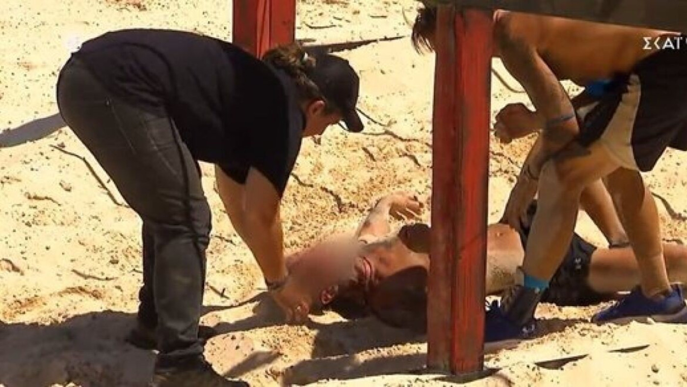 Survivor All Star - Σωριάστηκε στο έδαφος ο Καραγκούνιας: «Δεν νιώθω τον σβέρκο μου»