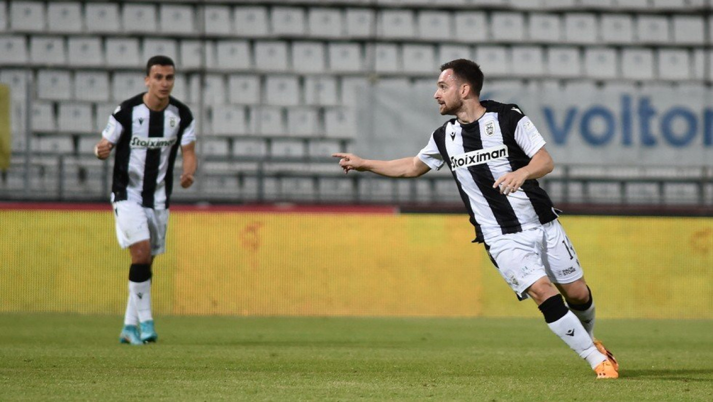 ΠΑΟΚ-Βόλος: Το 0-1 του Ζίβκοβιτς, το δοκάρι του Τόμας και η αποβολή του Πιρές