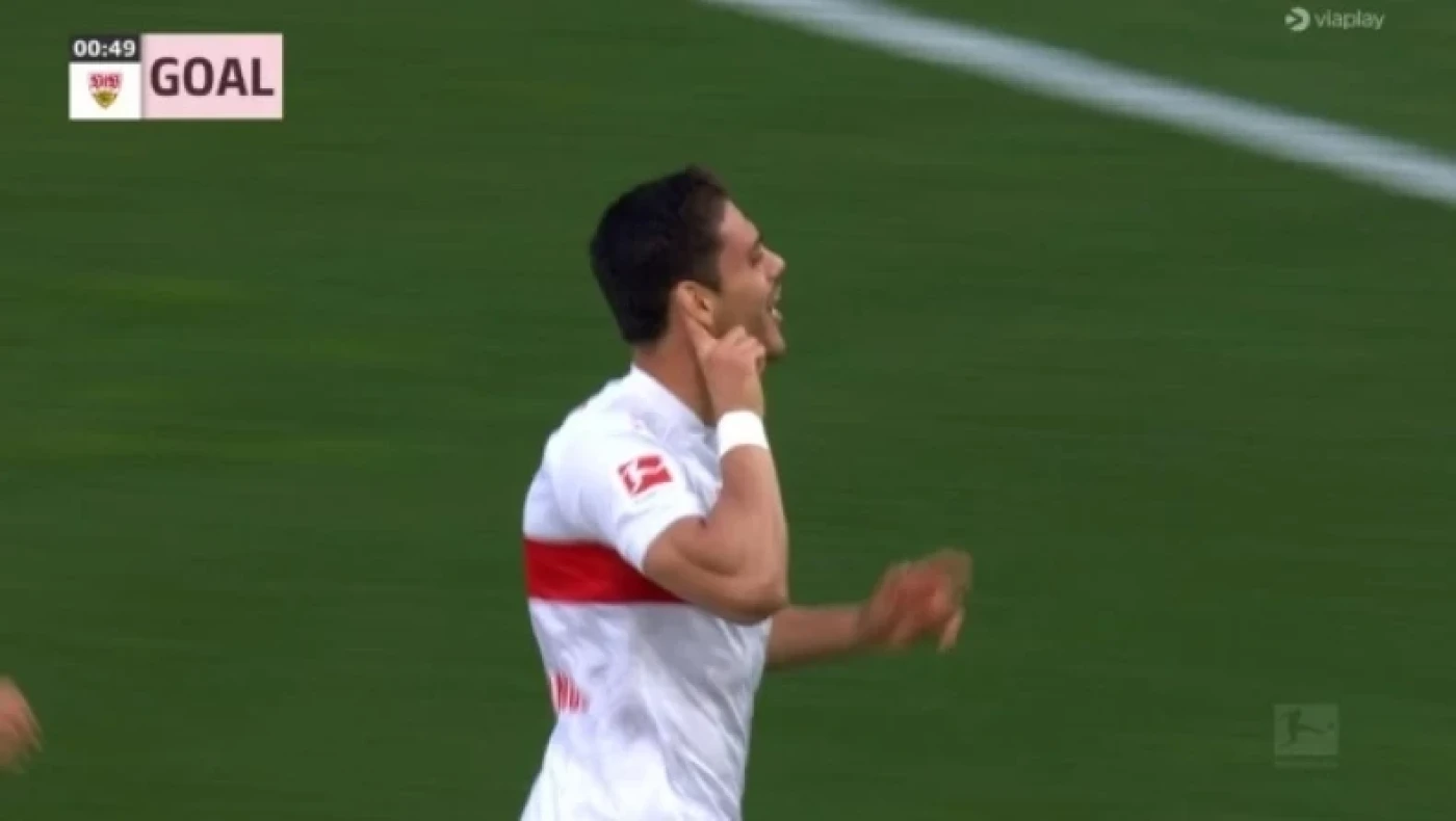 O Μαυροπάνος έδωσε προβάδισμα στην Στουγκάρδη κόντρα στο Αμβούργο, πριν συμπληρωθεί ένα λεπτό αγώνα