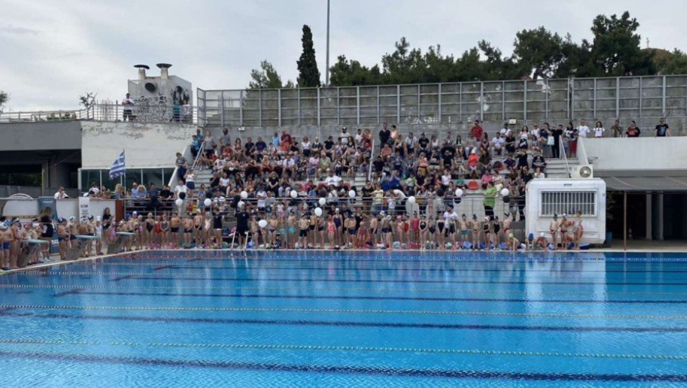 Πλήθος κόσμου στο Δημοτικό Κολυμβητήριο Τούμπας στην γιορτή κολυμβητή του ΠΑΟΚ! (pics)
