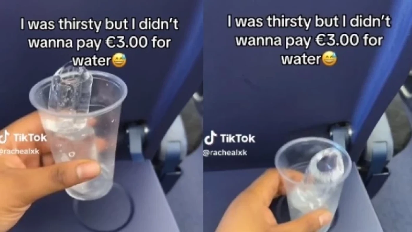 Επιβάτιδα αεροπλάνου αρνούνταν να πληρώσει για νερό και περίμενε να λιώσουν τα παγάκια