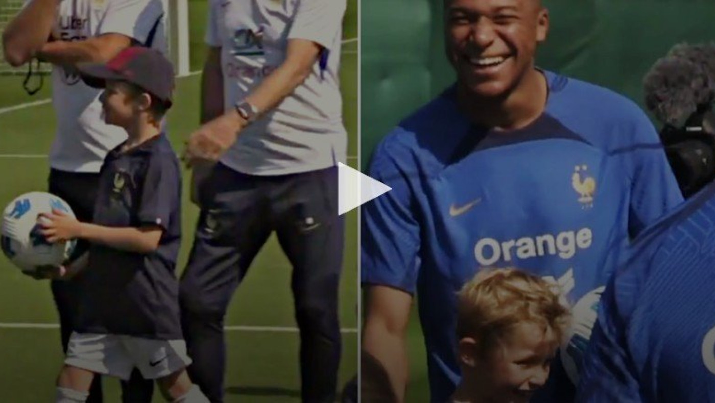 Έβγαλαν το καπέλο της Μπαρτσελόνα από παιδί πριν βγει φωτογραφία με τον Εμπαπέ! (vid)