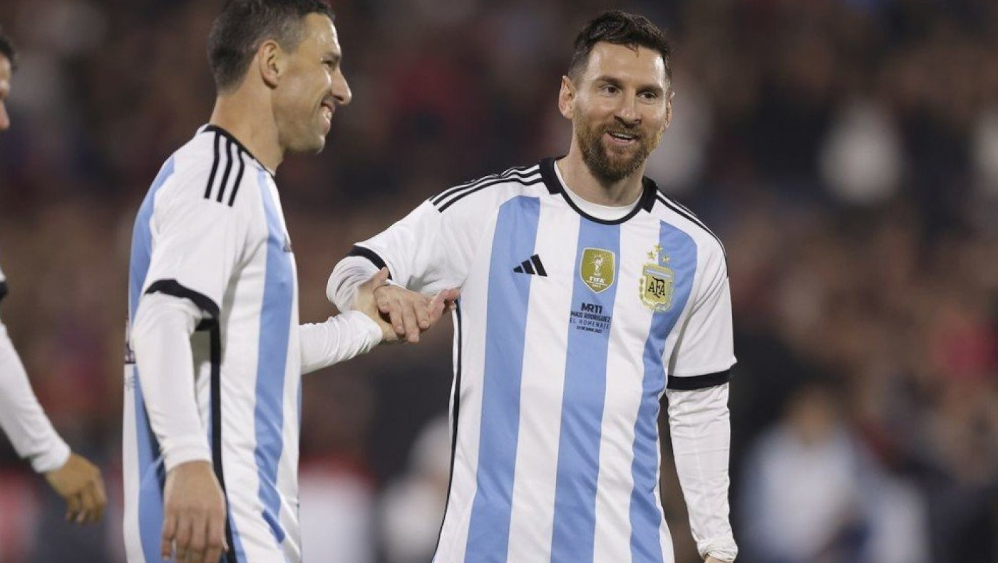 Σόου Μέσι στο αποχαιρετιστήριο παιχνίδι του Μάξι Ροντρίγκες (vid)