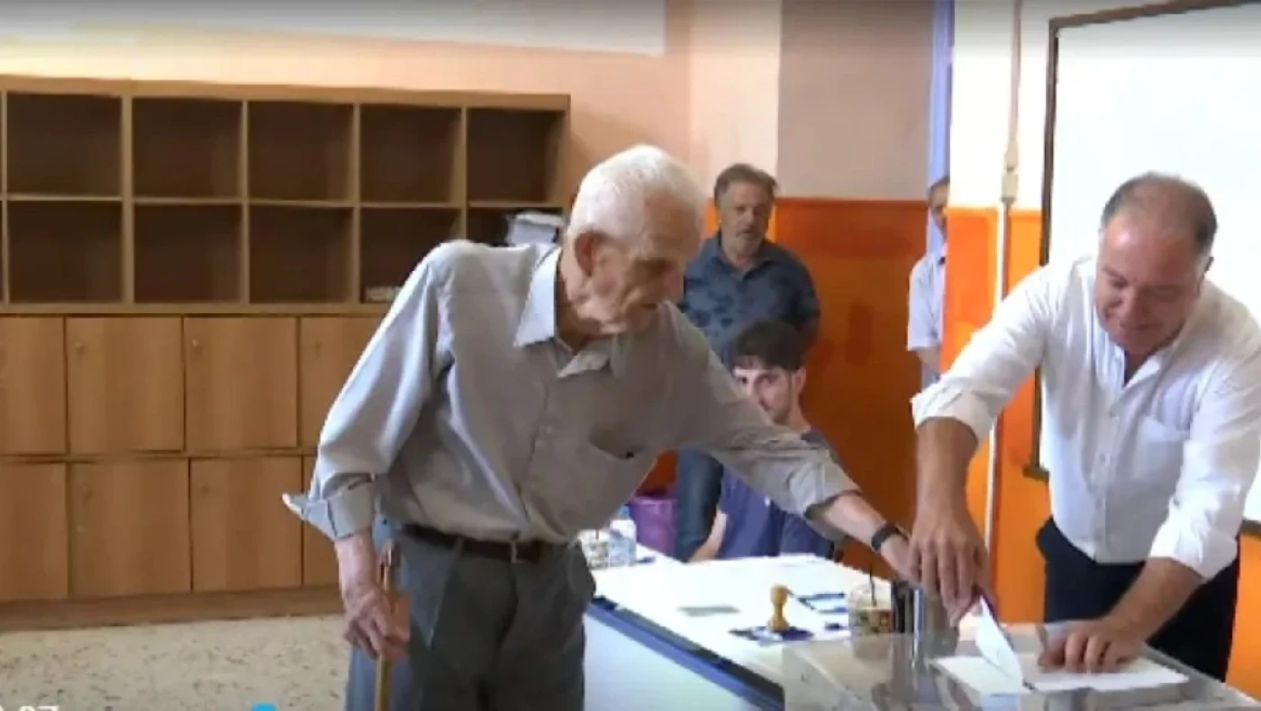 Εκλογές 2023: Ψηφοφόρος... ετών 99 στο Ροδολίβος Σερρών (vid)