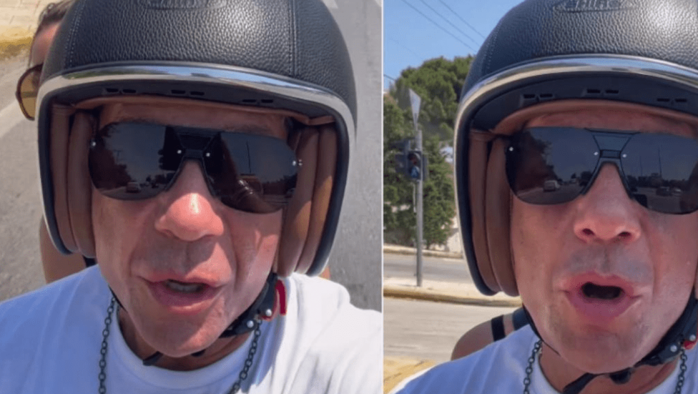 Σάλος με τον Μαζωνάκη που βγάζει βίντεο πάνω στο μηχανάκι- Άγριο κράξιμο στο Twitter