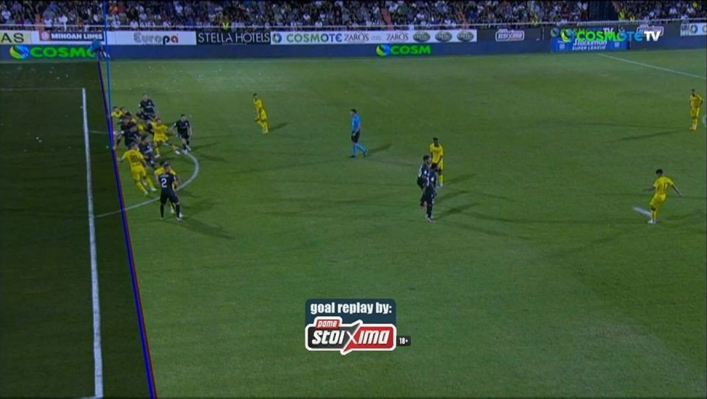 Το γκολ ισοφάρισης του Άρη στο παιχνίδι με τον ΟΦΗ