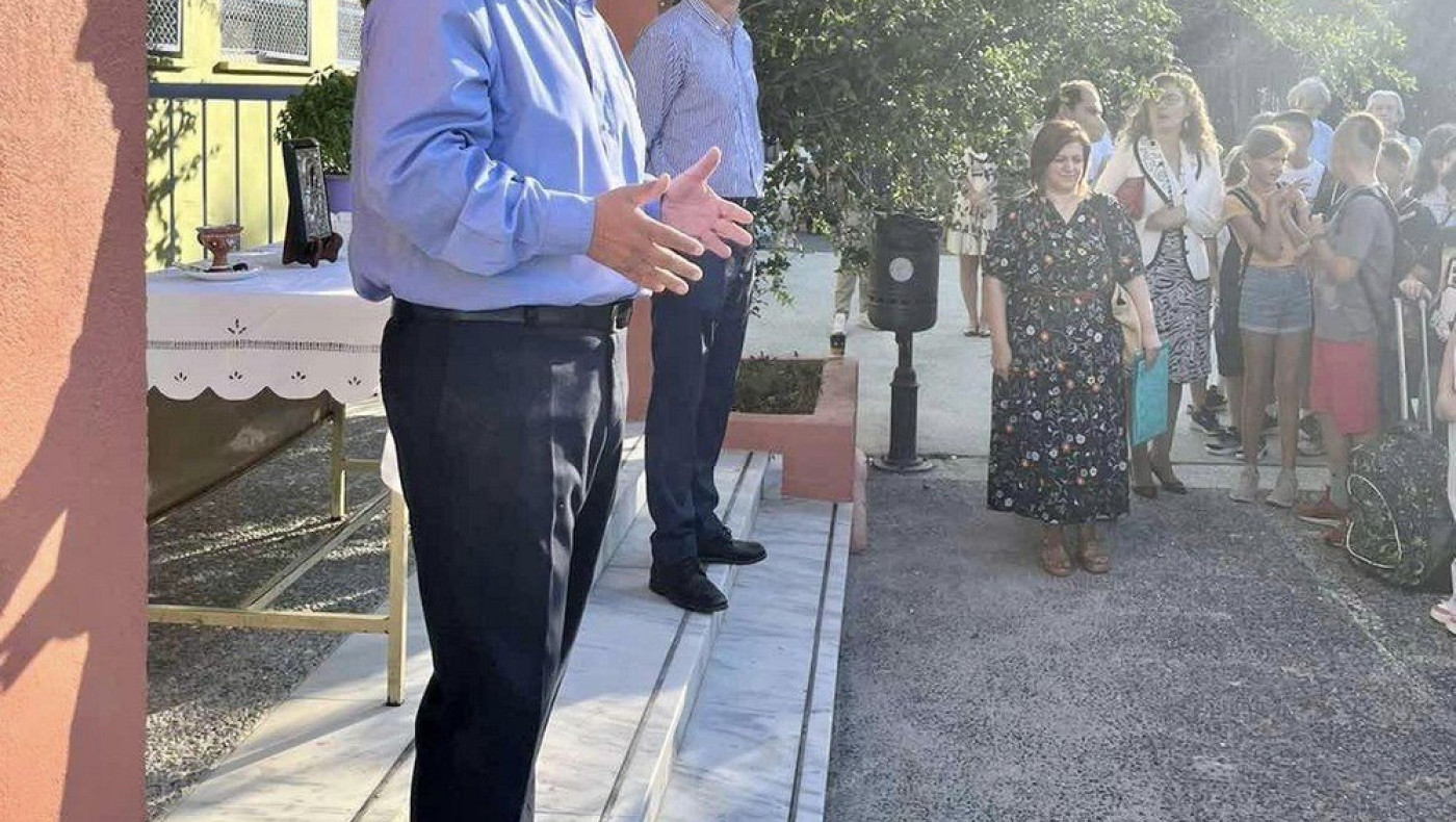 Ο Στέλιος Αγγελούδης στο πρώτο κουδούνι – Η Αυτοδιοίκηση θα είναι δίπλα στη σχολική κοινότητα