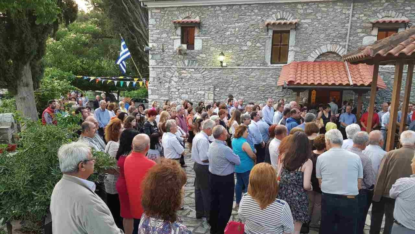 Πλημμύρισε και ο ναός της Αγίας Τριάδας στα Τέμπη