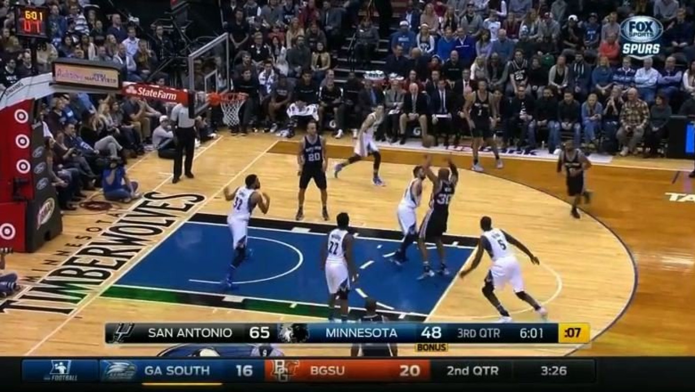 Μπασκετικό τίκι - τάκα από τους Σπερς! (vid)