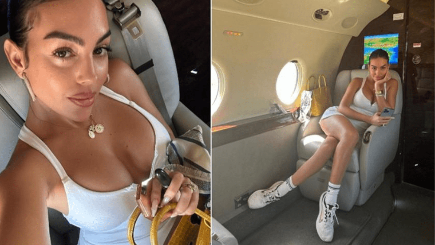 Η Χεορχίνα ταξιδεύει μόνο με το... υπερλούξ ιδιώτικο τζετ του Ρονάλντο