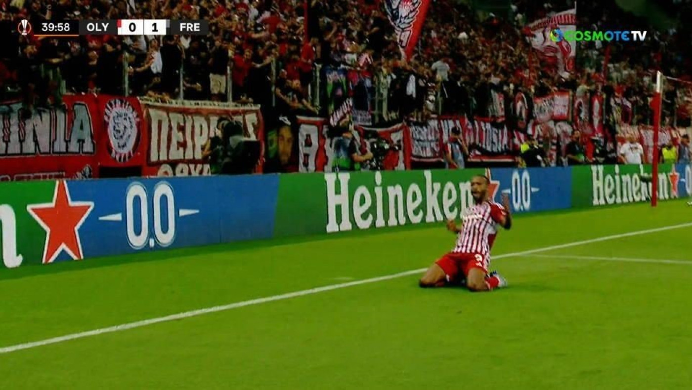 Το 1-1 του Ολυμπιακού κόντρα στη Φράιμπουργκ