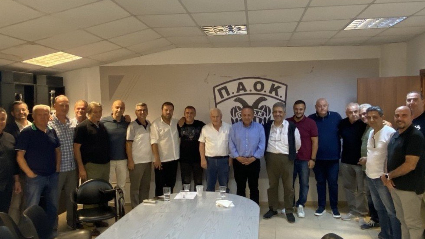Επίσκεψη του Στέλιου Αγγελούδη στα Γραφεία του Α.Σ. ΠΑΟΚ