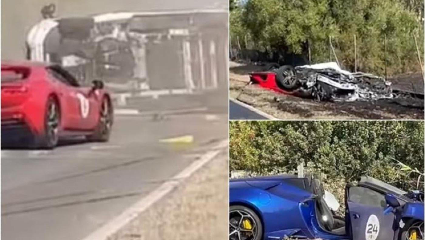 Δύο νεκροί σε σύγκρουση supercars με τροχόσπιτο στη Σαρδηνία