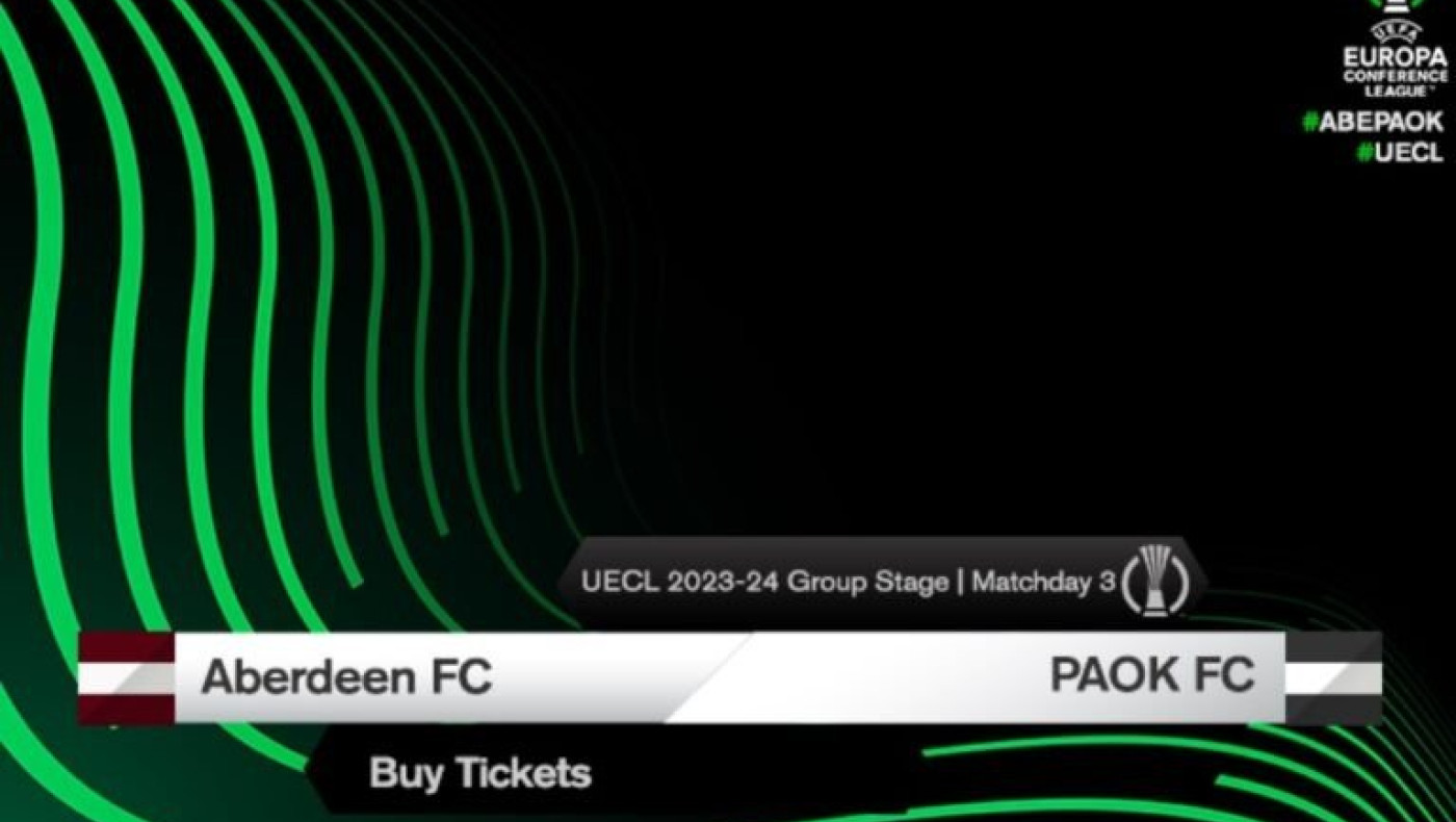 ΠΑΟΚ: Πότε κυκλοφορούν τα εισιτήρια για τον αγώνα με την Αμπερντίν