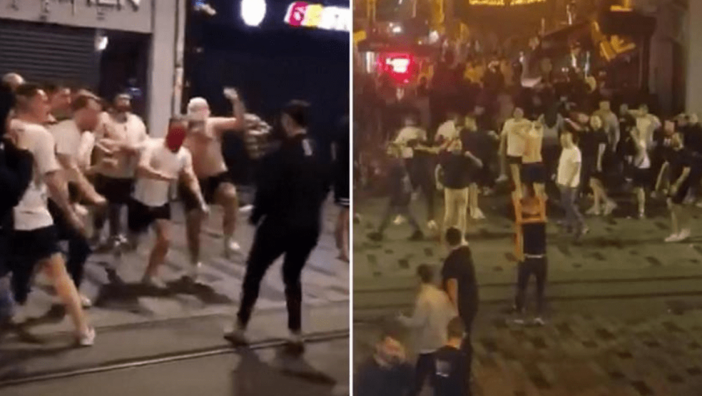 Επεισόδια και τραυματισμοί μεταξύ οπαδών της Γαλατασαράι και της Μπάγερν στο κέντρο της Κωνσταντινούπολης (video)
