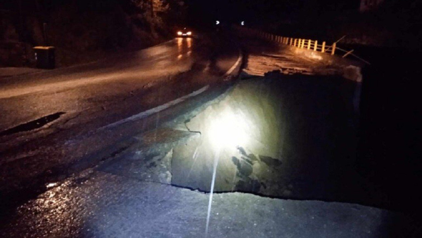Έπεσε τμήμα του δρόμου Φλώρινας – Καστοριάς!