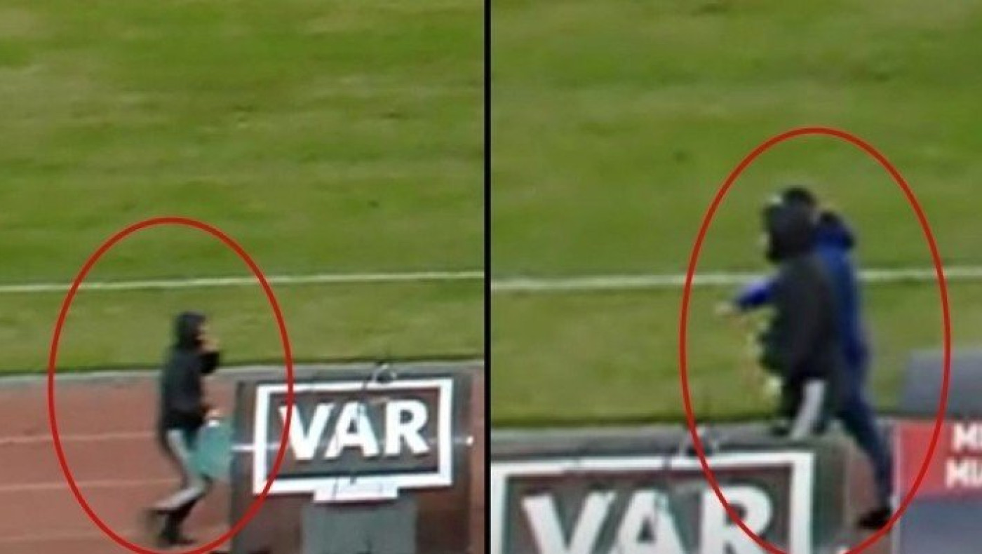 Βόλος-Ολυμπιακός: Οπαδός έφτασε ως το VAR με μία καρέκλα στα χέρια (vid)