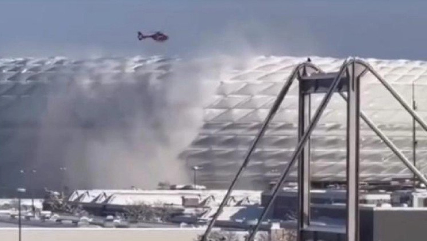 Μπάγερν Μονάχου: Καθαρίστηκε με ελικόπτερο η οροφή της «Allianz Arena»!