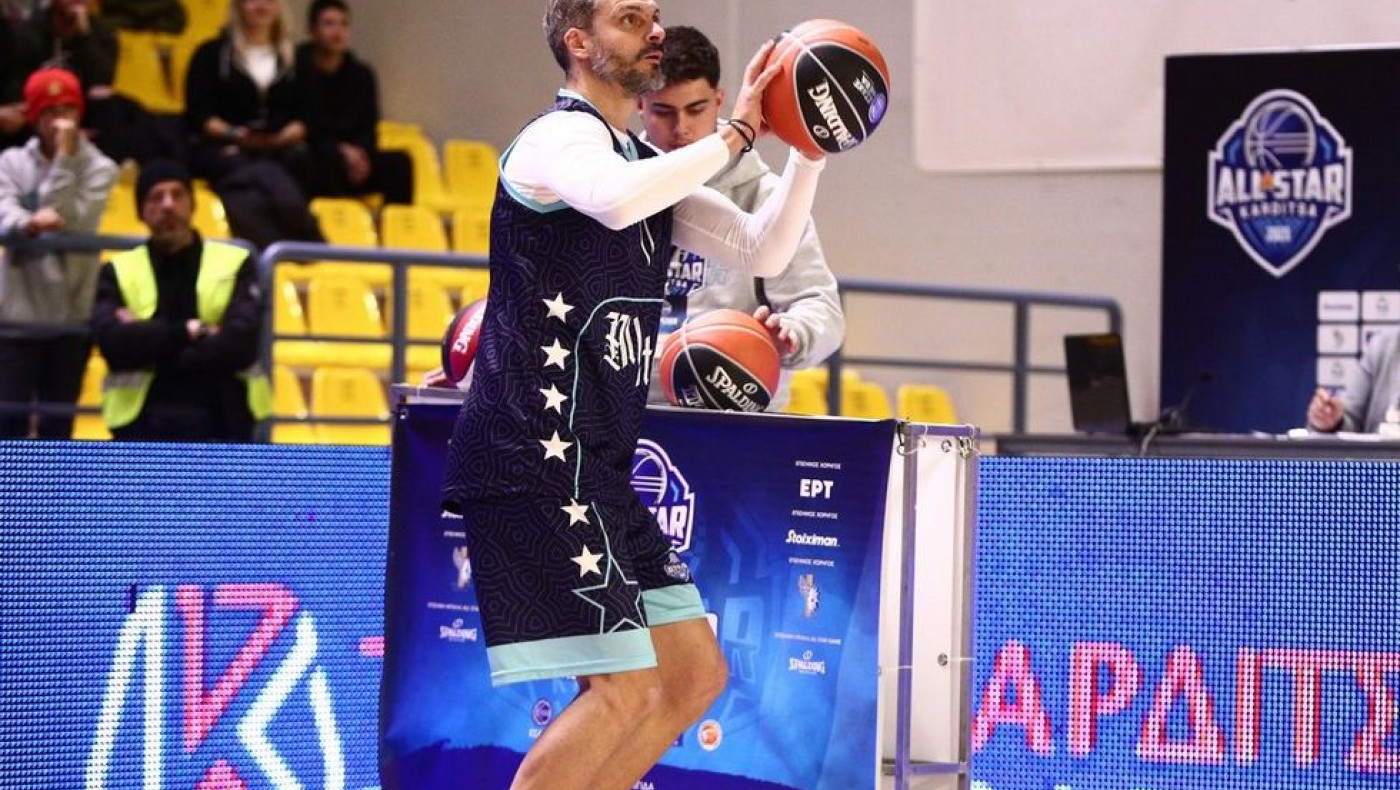 Ο Άγγελος Χαριστέας πήρε μέρος στον διαγωνισμό τριπόντων του All-Star Game παλαιμάχων και έβαλε και έξι πόντους