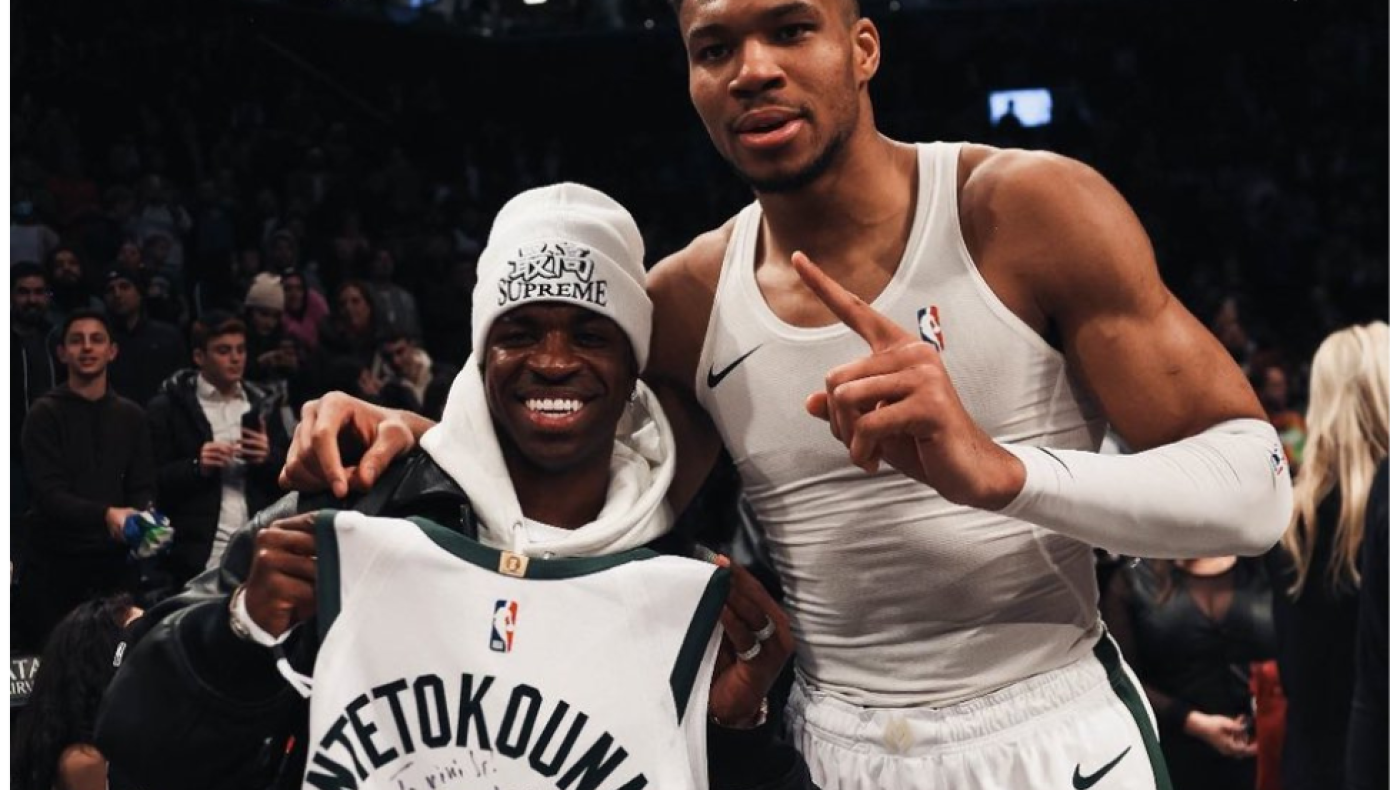 Ο Βινίσιους είδε Αντετοκούνμπο και πήρε... δώρο!