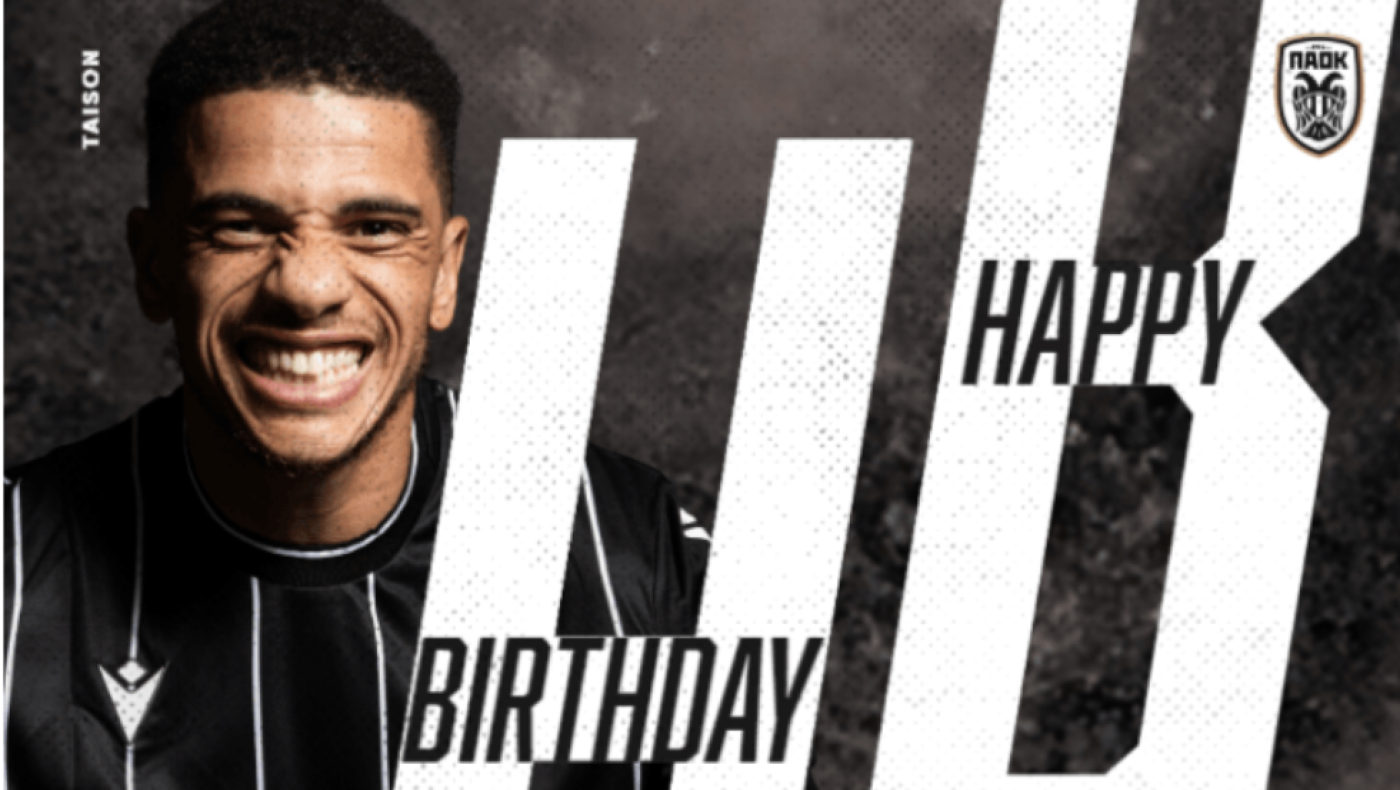 Οι ευχές του ΠΑΟΚ στον «αιώνια έφηβο»