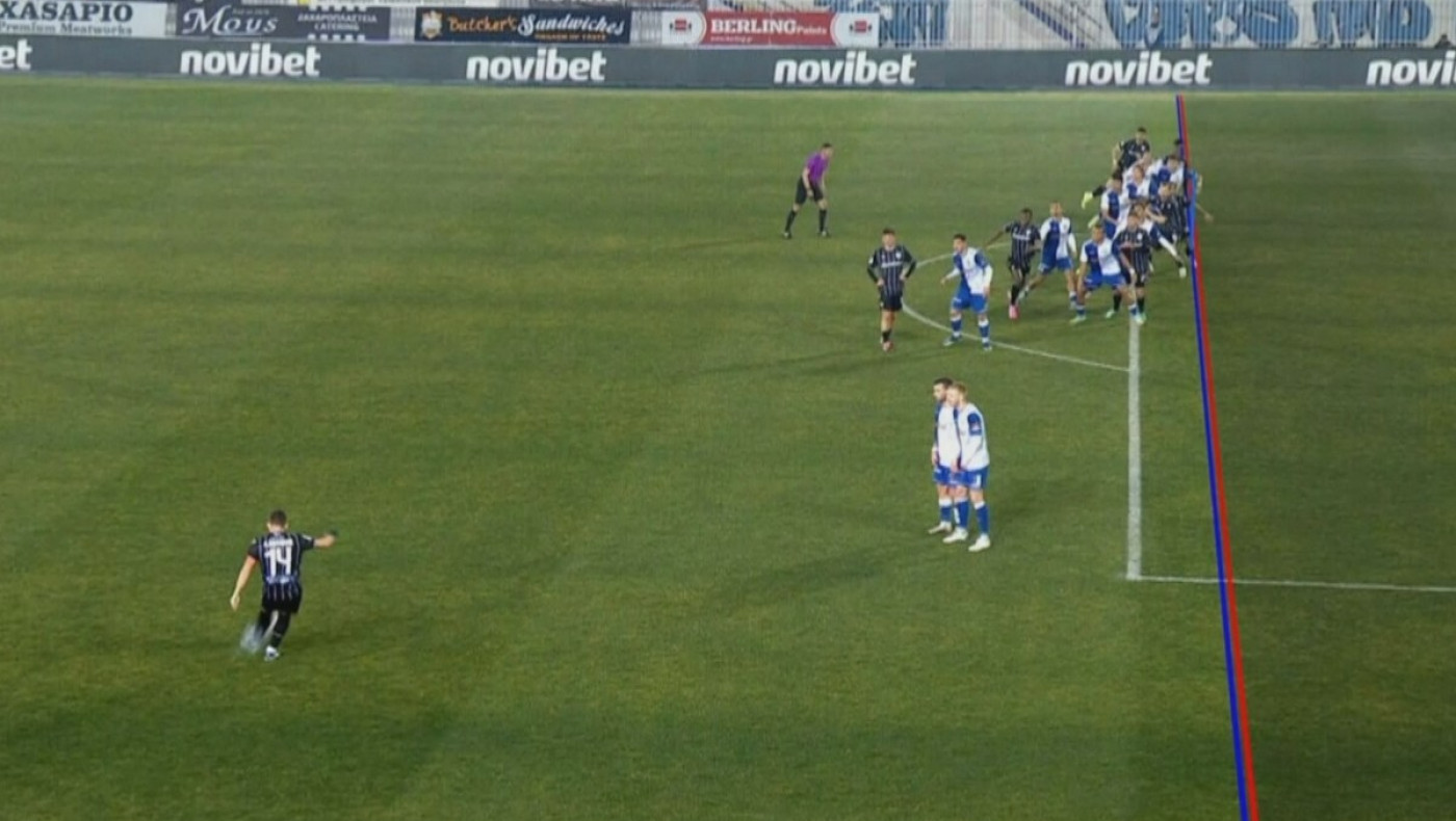 Το γκολ του ΠΑΟΚ που ακυρώθηκε στο Περιστέρι, πολλά τα ερωτηματικά για την απόφαση