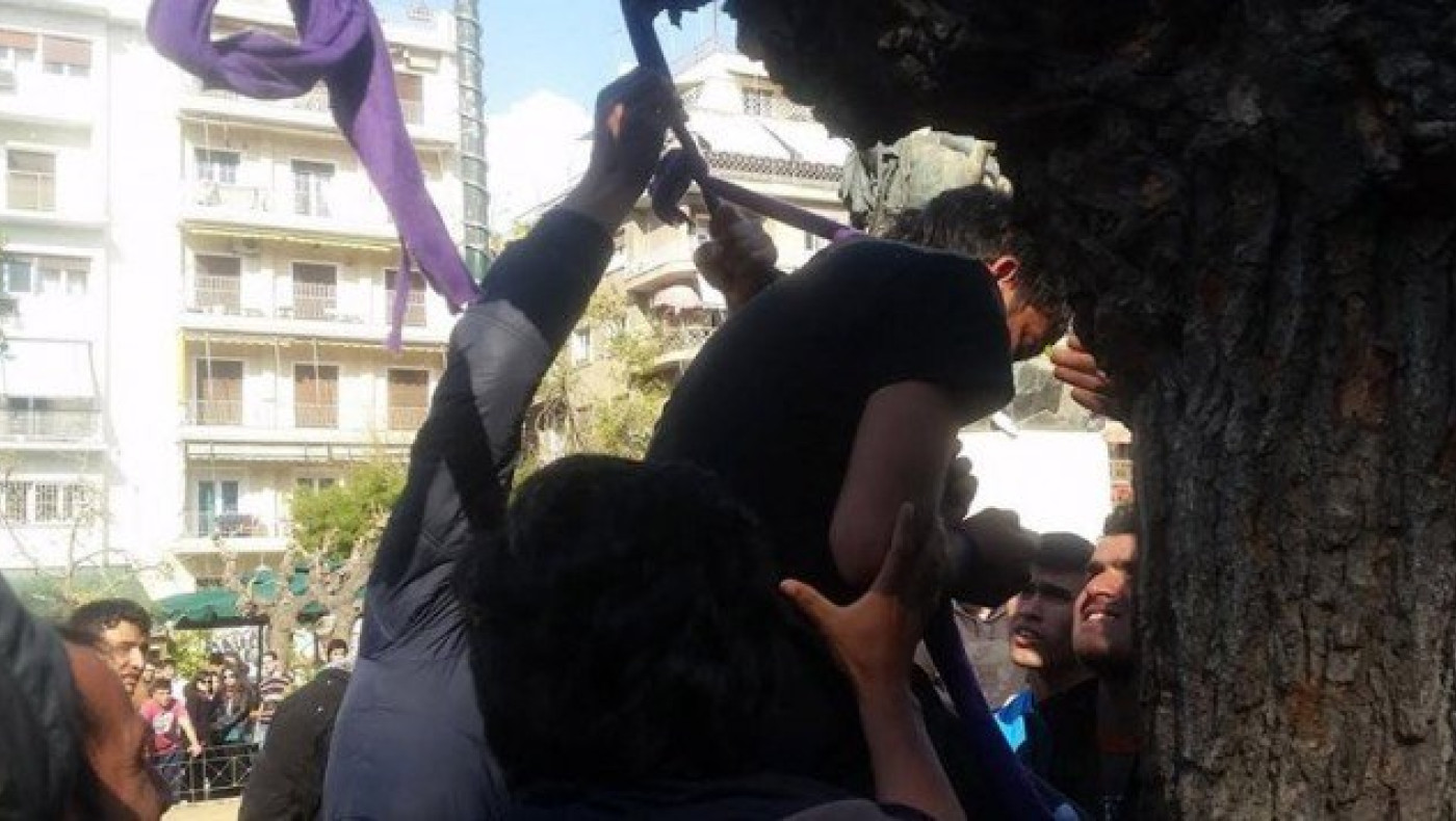 ΣΟΚ: Απόπειρα αυτοκτονίας από δύο μετανάστες στην πλατεία Βικτωρίας