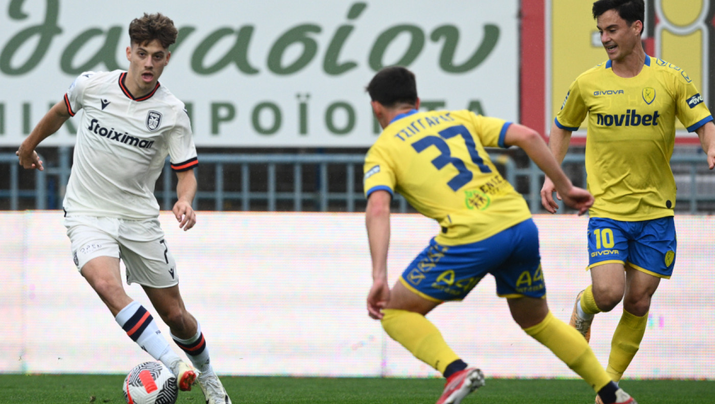 ΠΑΟΚ: Το δοκάρι του Κωνσταντέλια στο Αγρίνιο