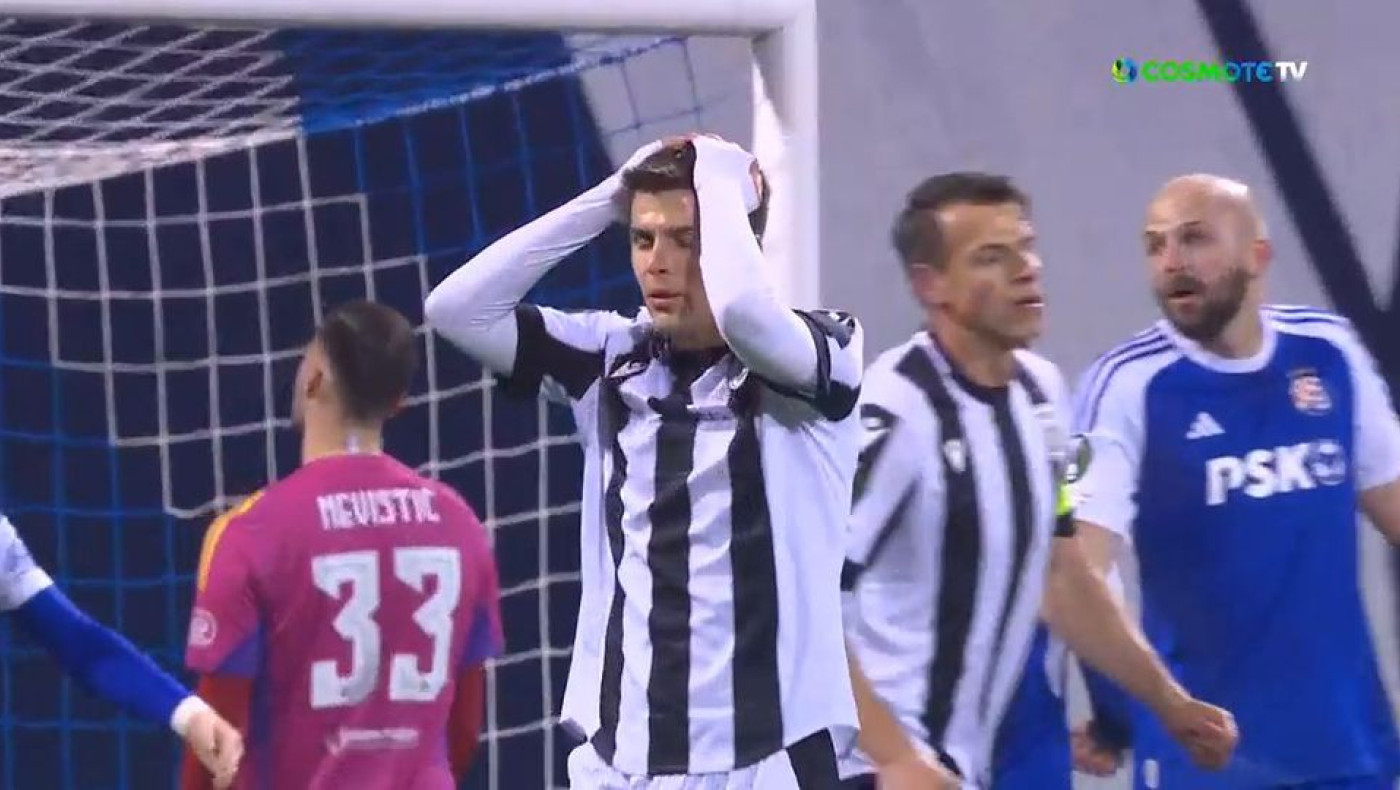 ΠΑΟΚ: Οι δύο μεγάλες ευκαιρίες του Μουργκ, στο 84' και το 90'+5'