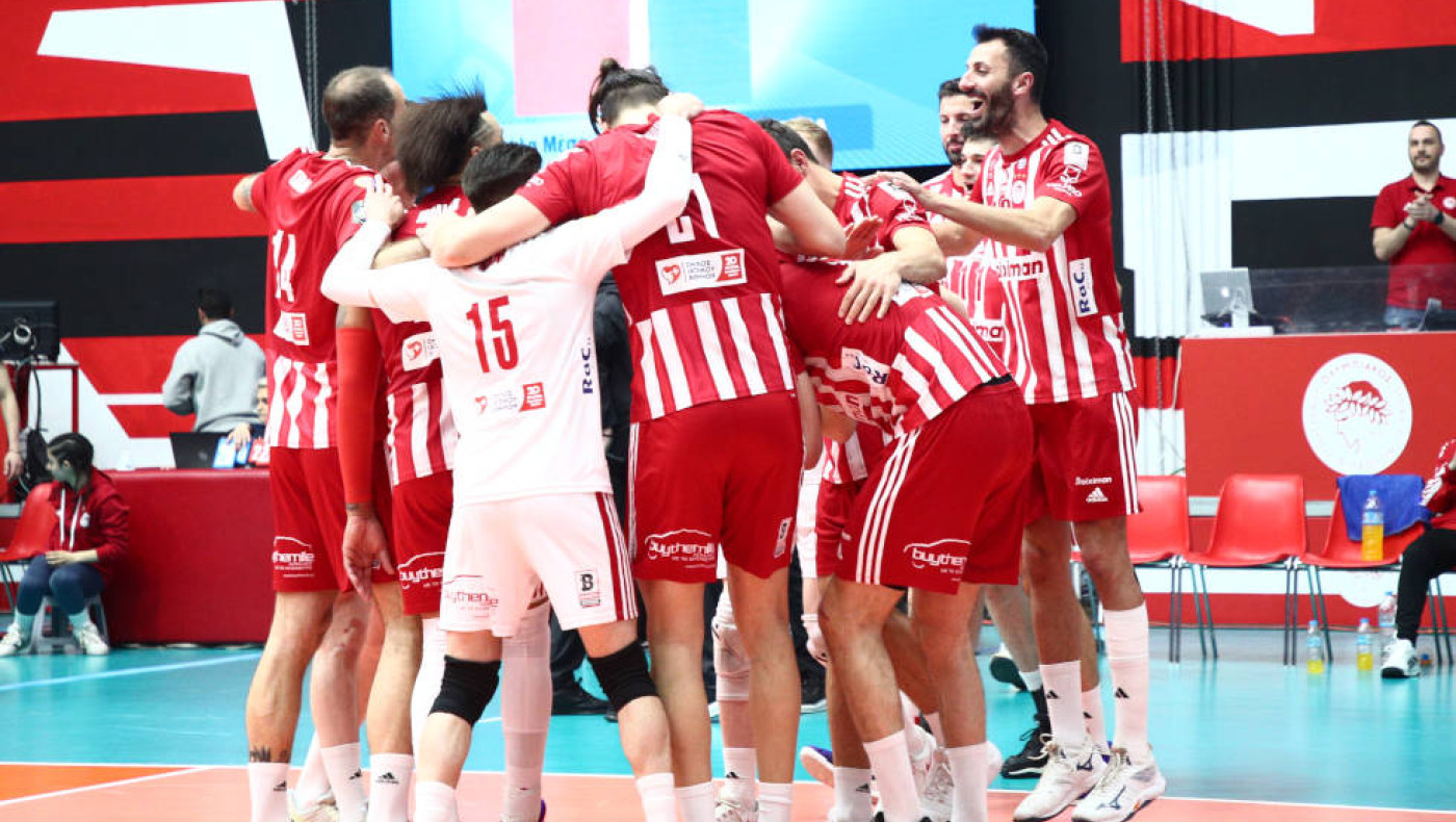 Στον τελικό της Volley League ο Ολυμπιακός, 3-0 τον Μίλωνα