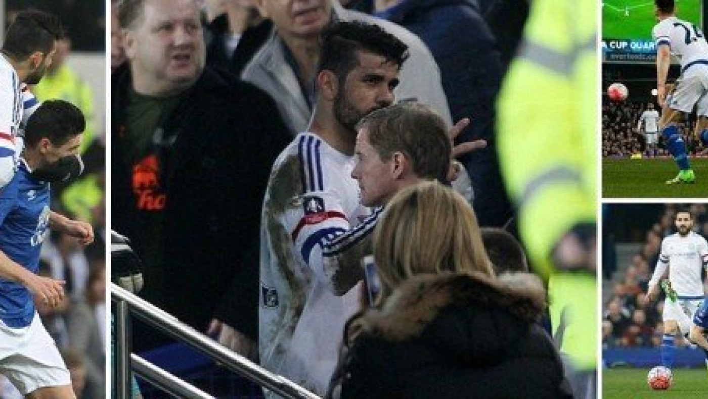 Το έκανε και αυτό ο Ντιέγκο Κόστα: Έφτυσε τον διαιτητή!