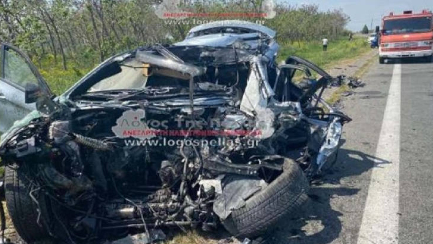 Πέλλα: Νεκρός 51χρονος σε μετωπική σύγκρουση αυτοκινήτου με φορτηγό