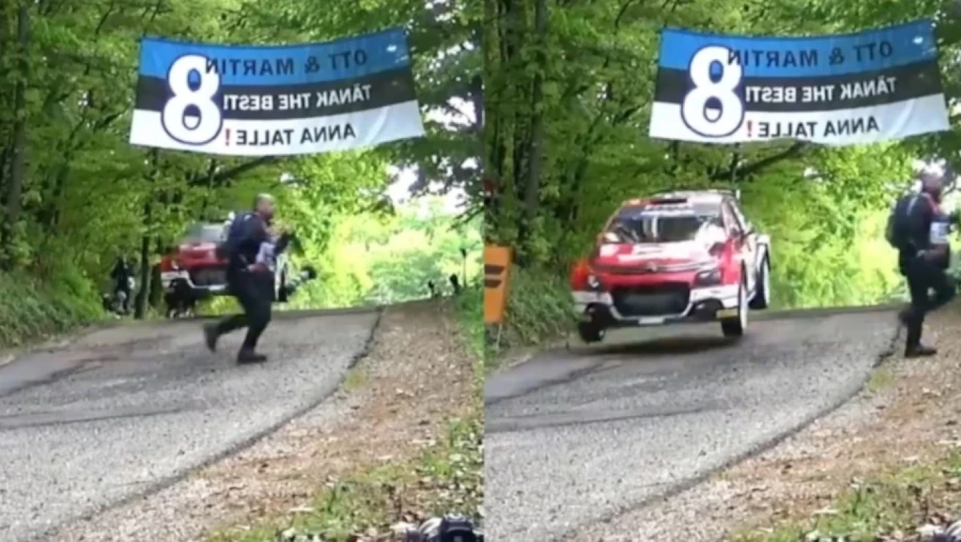 WRC: Γλίτωσε στο... τσαφ φωτογράφος- Αγωνιστικό πέρασε «σφαίρα» από δίπλα του (vid)