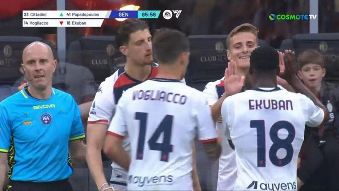 Ντεμπούτο στο «Σαν Σίρο» για τον 19χρονο Παπαδόπουλο της Τζένοα