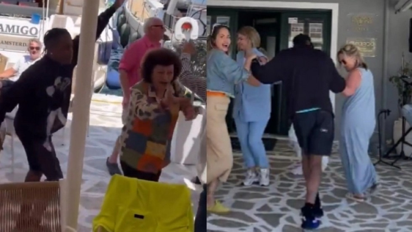 Ο Travis Scott έσυρε το χορό με τραγούδια του Καρρά και της Δρακοπούλου στο Μεγανήσι