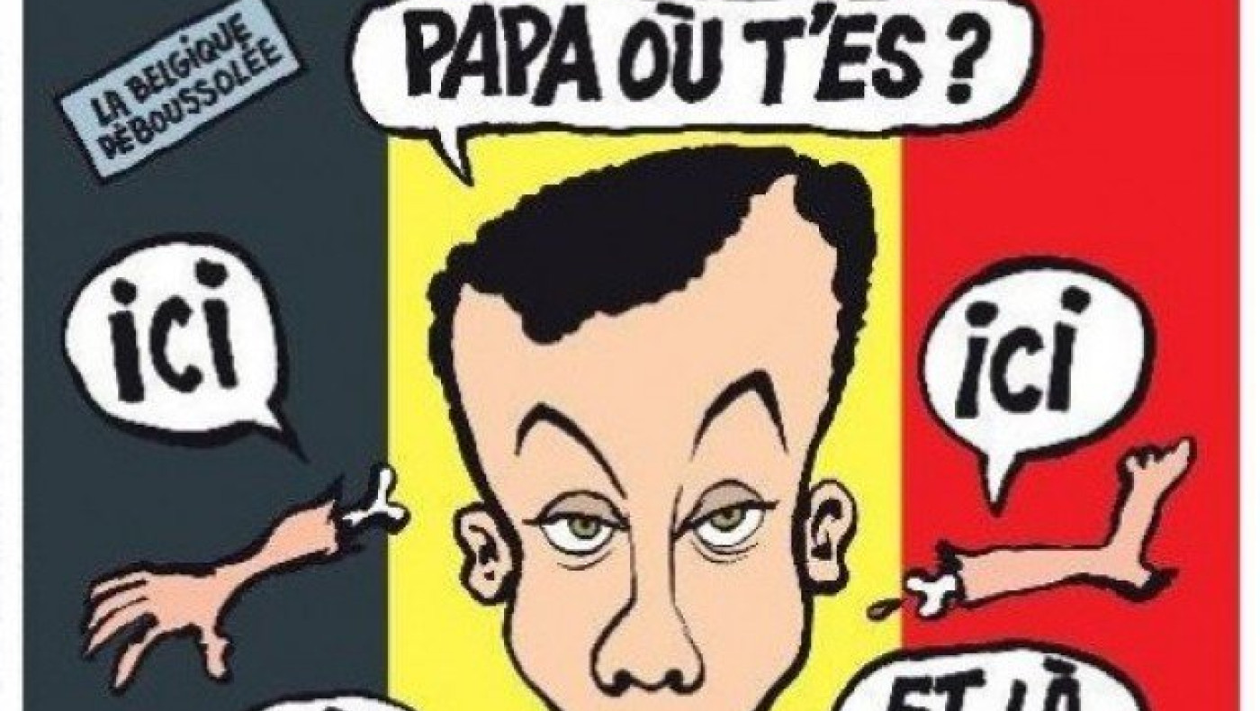 Το σοκαριστικό εξώφυλλο του Charlie Hebdo μετά τις Βρυξέλλες