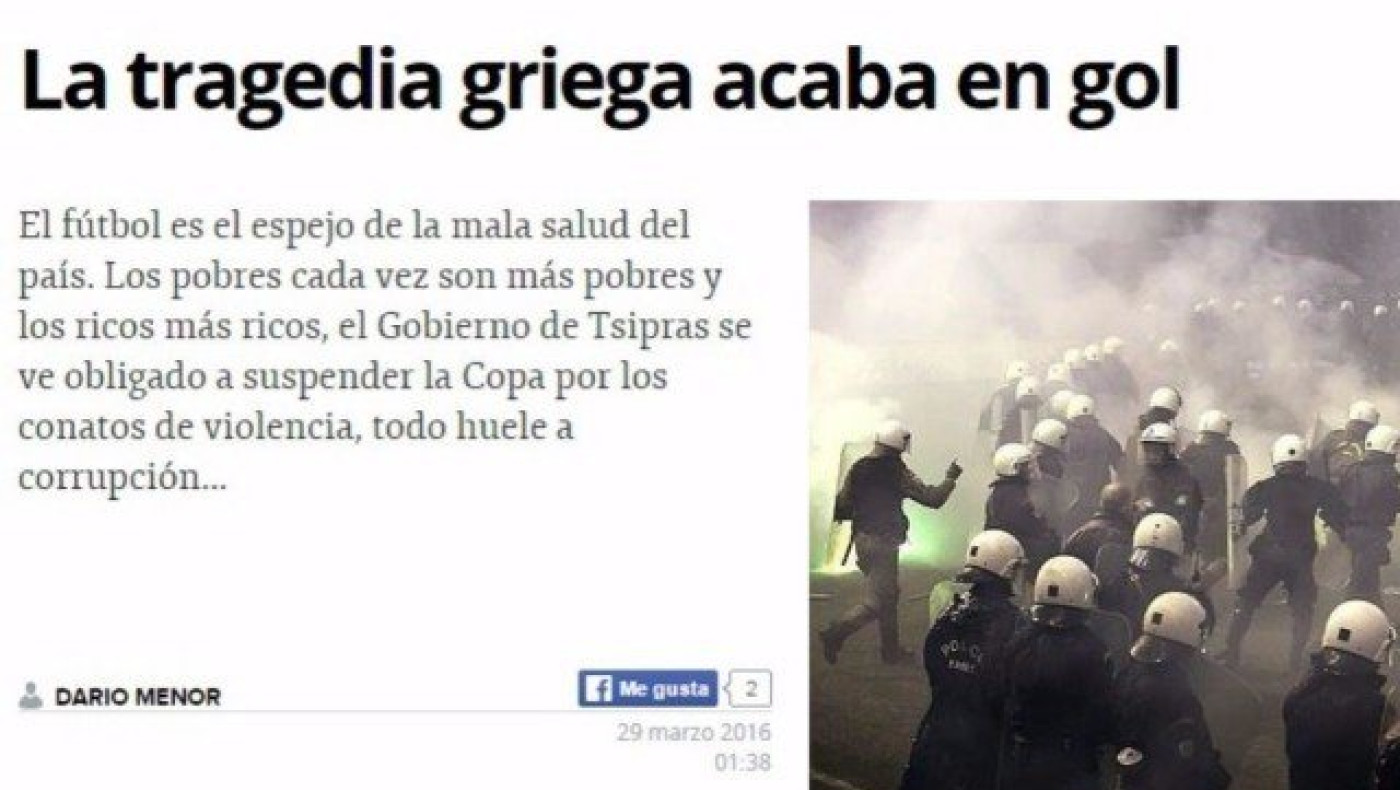 «Τα πάντα μυρίζουν διαφθορά στο ελληνικό ποδόσφαιρο»