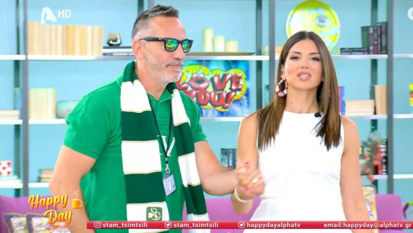 Η... άβολη στιγμή με έναν Παναθηναϊκό και τον Φραγκολιά στον «αέρα» του Alpha!