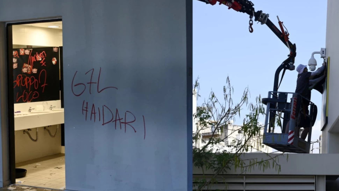 Ζημιές, συνθήματα, αυτοκόλλητα στην «OPAP Arena» - Ξεκίνησε η αποκατάσταση του γηπέδου