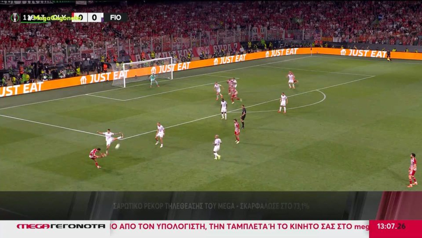 Ολυμπιακός-Conference League: Έσπασε ρεκόρ τηλεθέασης, τι ποσοστό κατέγραψε ο τελικός