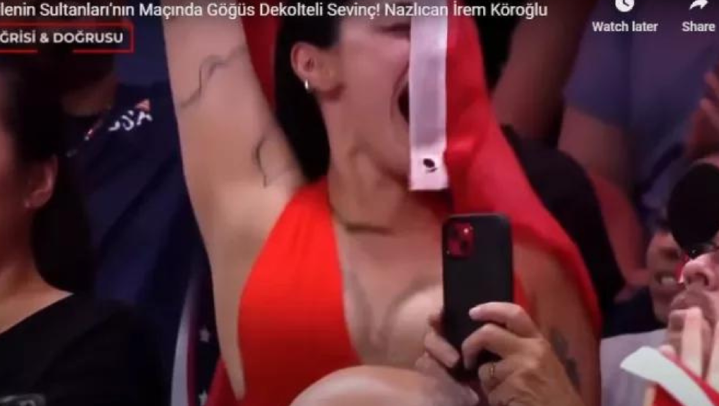 Σάλος στην Τουρκία με το ντεκολτέ μιας φιλάθλου σε αγώνα βόλεϊ