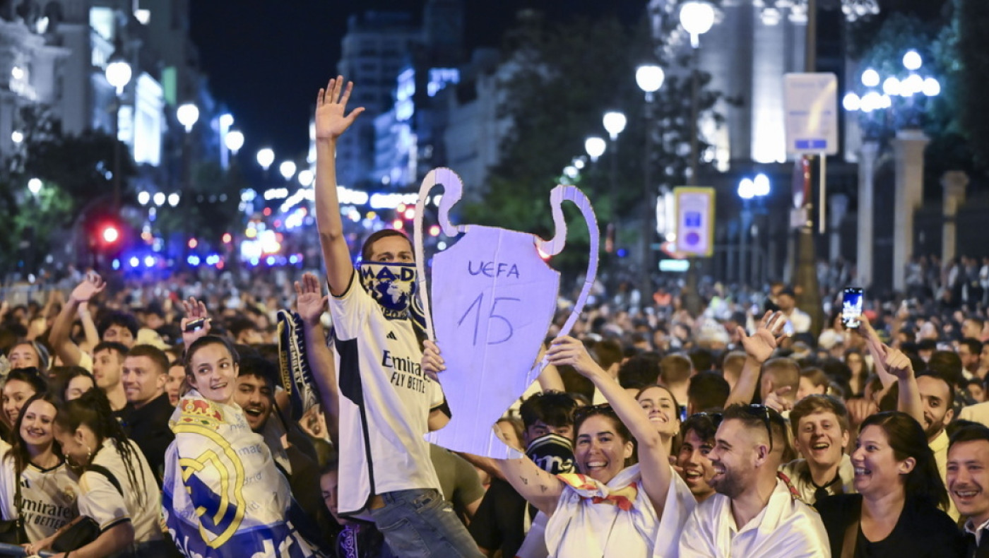 Οι πανηγυρισμοί της Ρεάλ για το 15ο Champions League