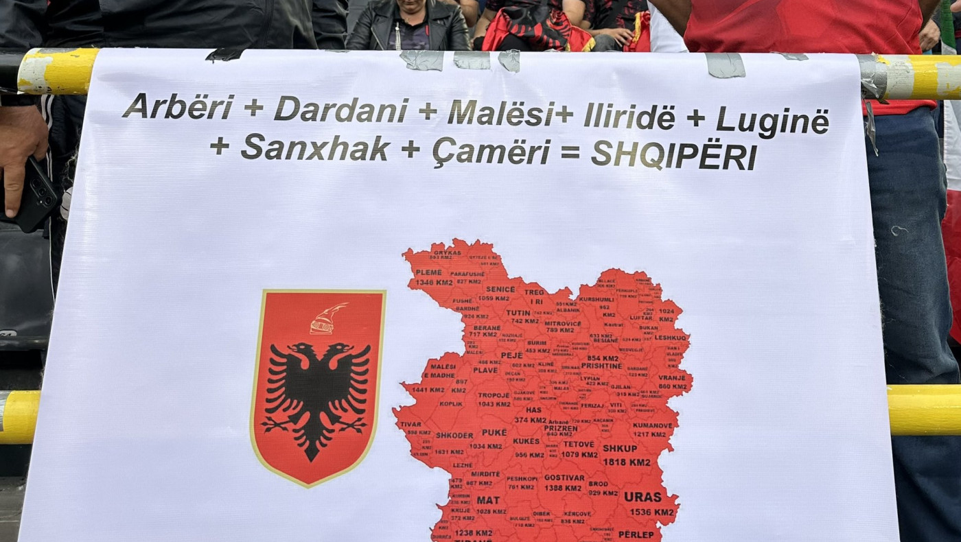 Euro 2024: Στο στόχαστρο της UEFA η Αλβανία για ﻿το πανό πρόκληση με τον χάρτη της Μεγάλης Αλβανίας