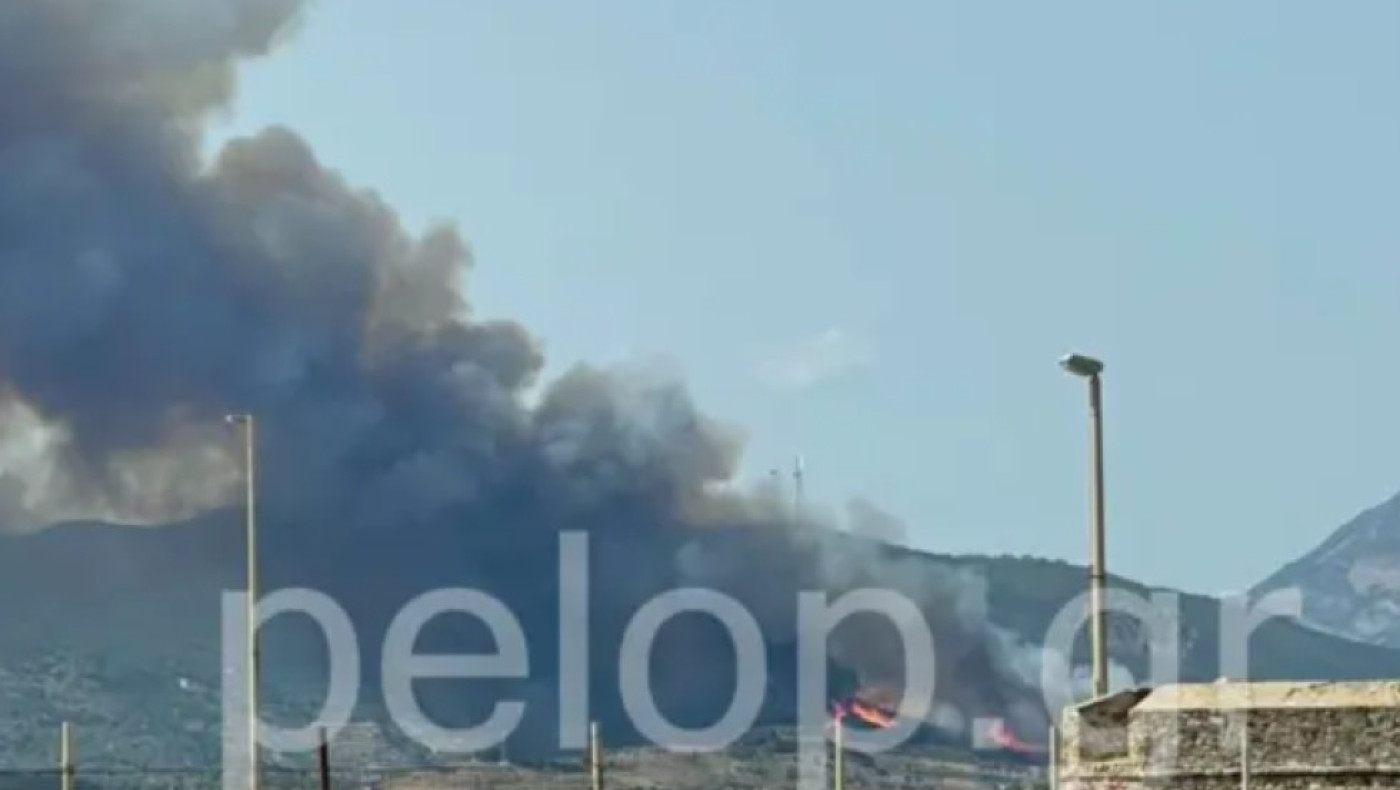 Μεγάλη μάχη με τη φωτιά στη Ναυπακτία - Έκλεισε τμήμα της Ιονίας Οδού