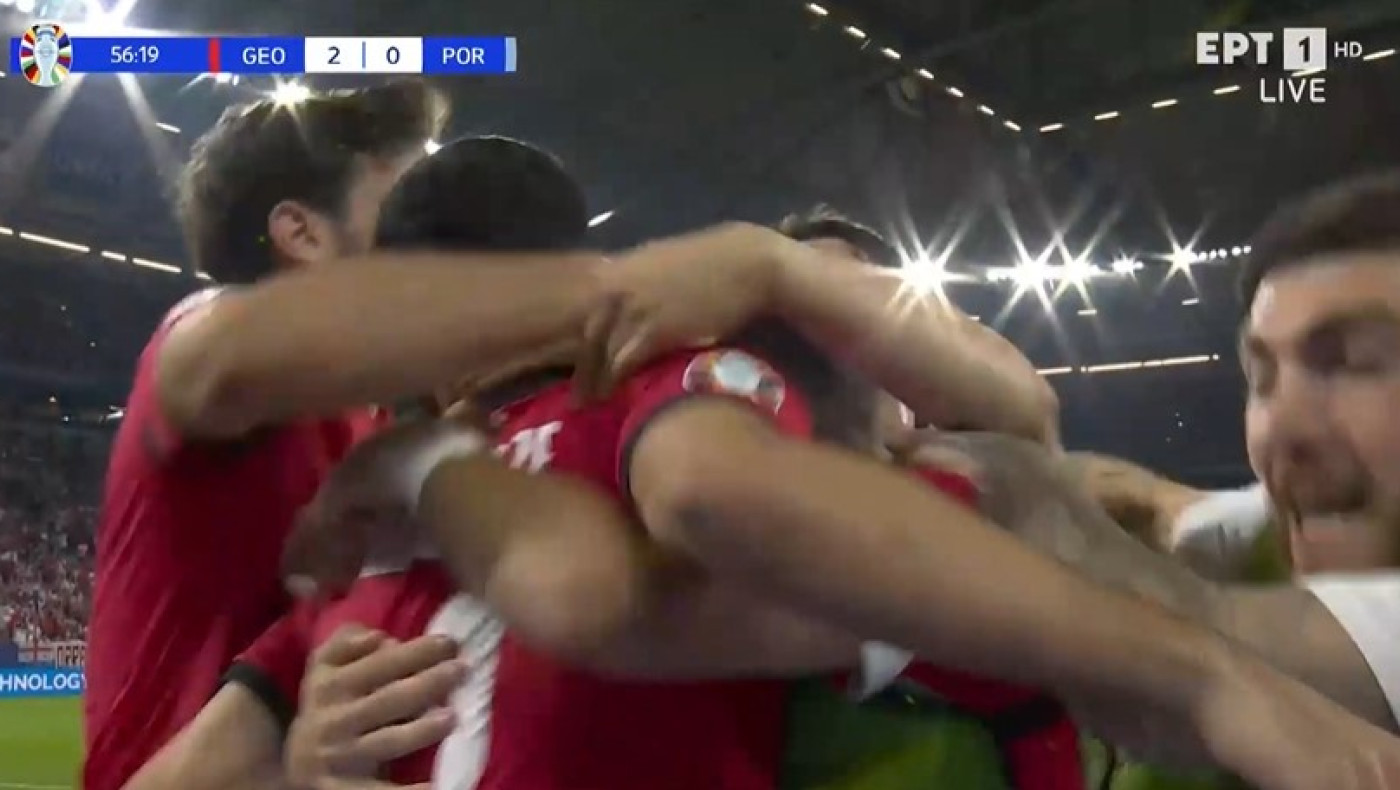 Euro 2024-Γεωργία-Πορτογαλία: 2-0 και αγκαλιά με την πρόκριση οι Γεωργιανοί (vid)