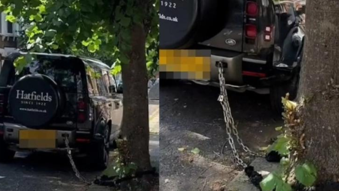 Απίστευτο: Για ποιον λόγο οι Άγγλοι δένουν τα αυτοκίνητά τους στα δέντρα;