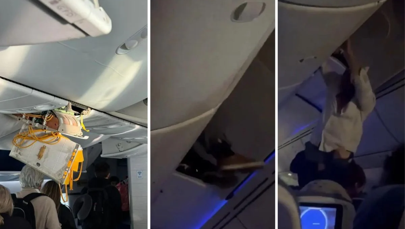 Επιβάτης «καρφώθηκε» στον ουρανό αεροπλάνου λόγω... αναταράξεων (vid)