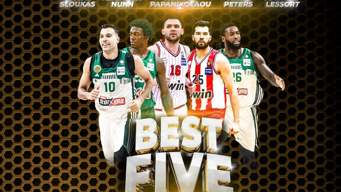 Stoiximan Basket League: Μικτή «αιωνίων» η καλύτερη πεντάδα