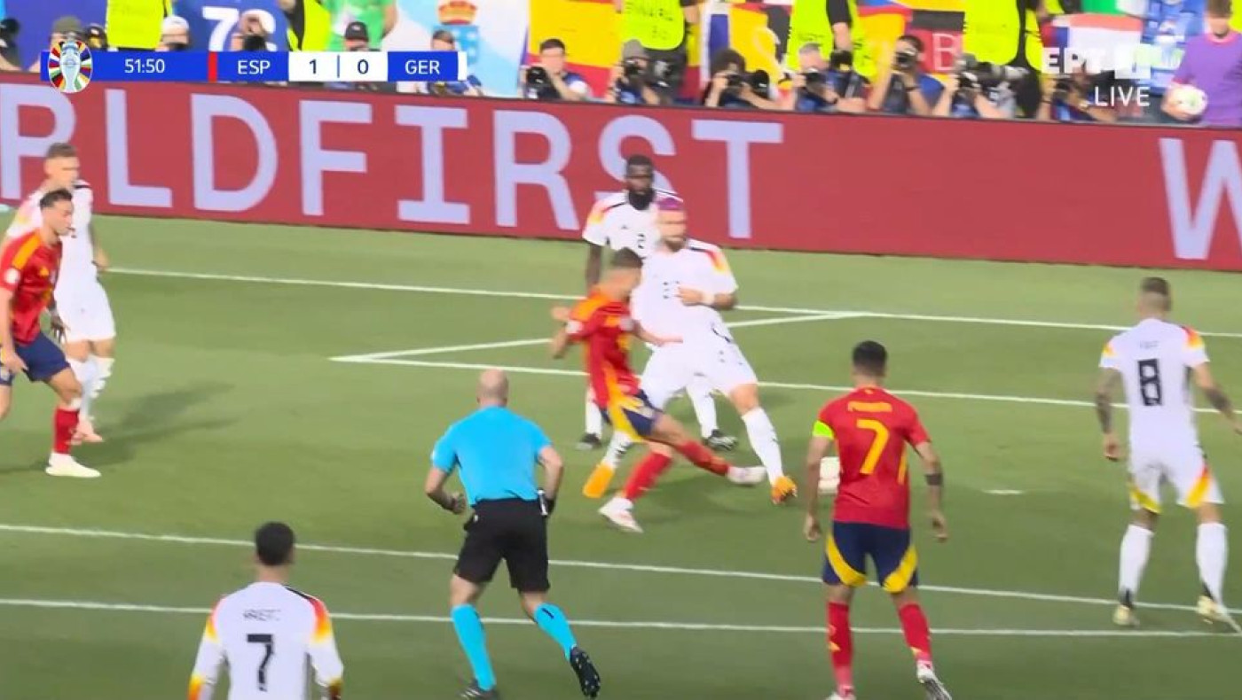 EURO 2024: Το γκολ του Ντάνι Όλμο που έβαλε μπροστά την Ισπανία με 1-0 (vid)