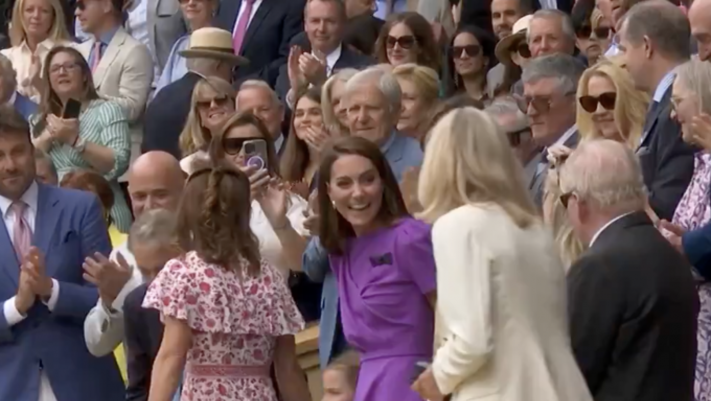 Η Κέιτ Μίντλετον αποθεώθηκε στον τελικό του Γουίμπλεντον
